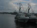Der d�nische Seenotkreuzer Kureren (MHV814,Bj.1999) liegt am 18.06.2011 am im Kieler Tirpitzhafen w�hrend der 'Open Ships 2011' vor Anker.