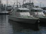 Das britische Patrouillenboot Puncher (P291,Bj.1986) liegt am 18.06.2011 am im Kieler Tirpitzhafen w�hrend der 'Open Ships 2011' vor Anker.