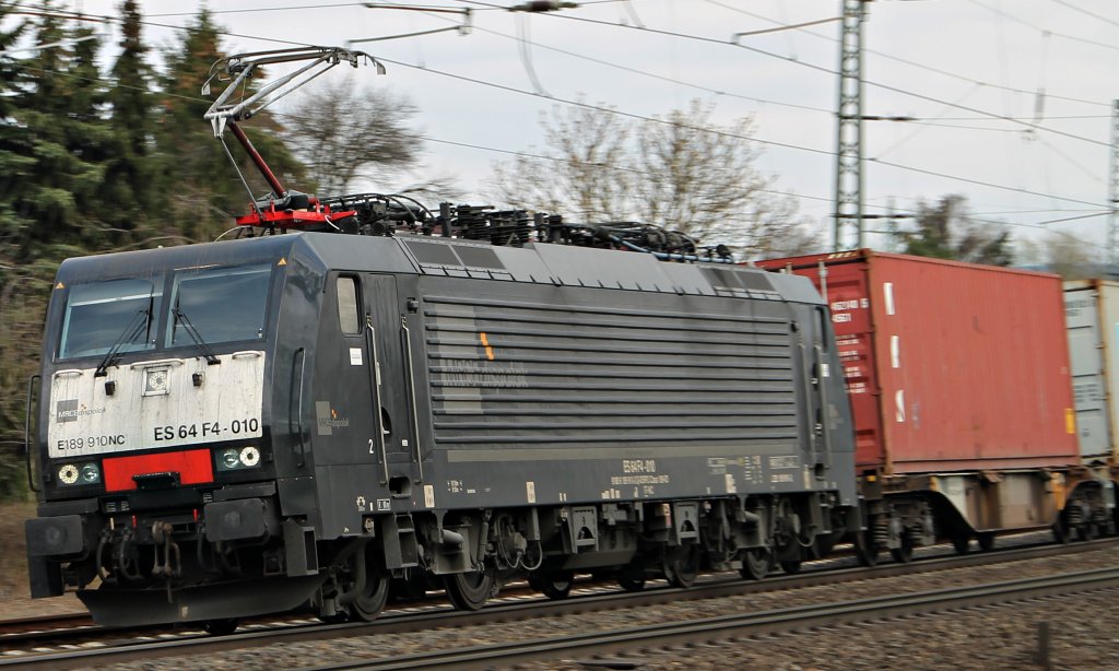 Die 189 910 bei Fulda am 2.4.2012!