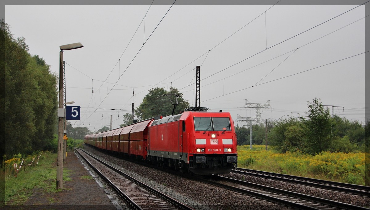 185 320 bei der Durchfahrt von Leipzig - Thekla am 19.08.2015
