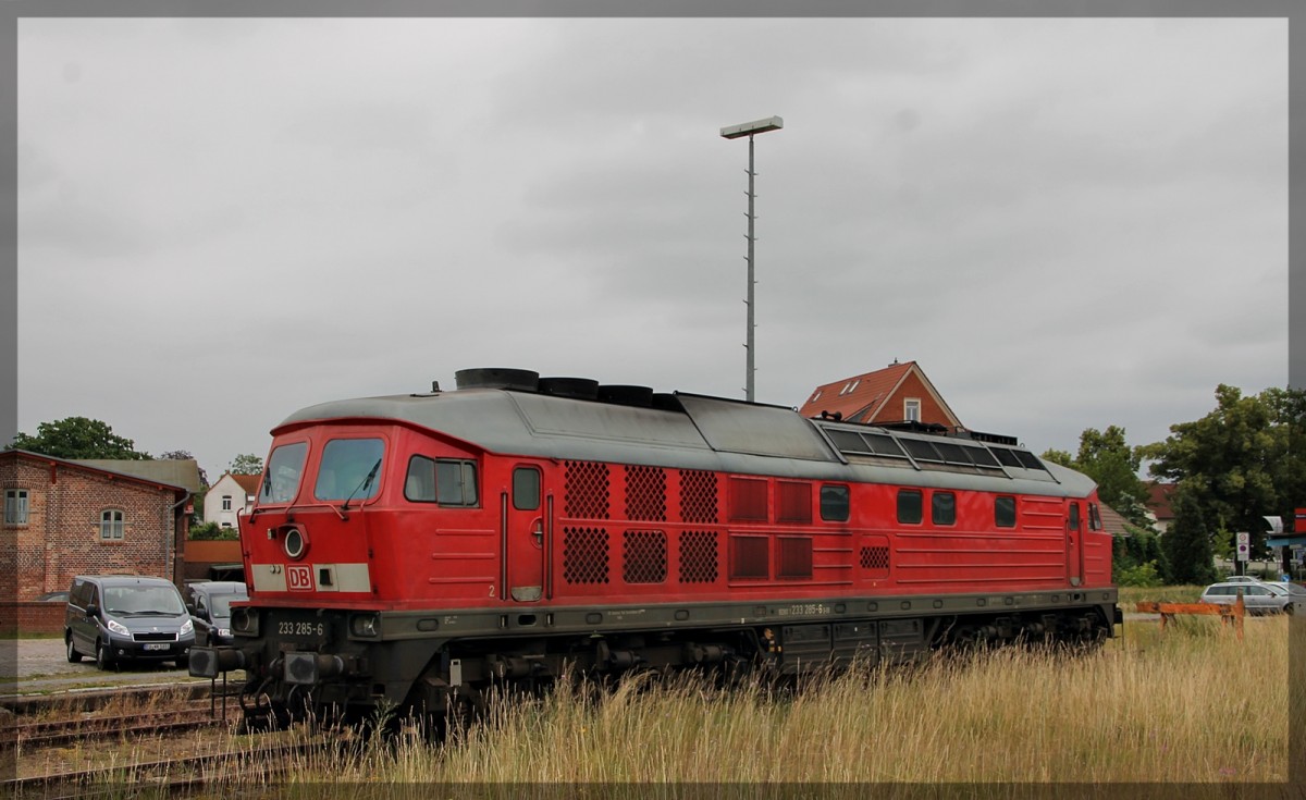 233 285 in Waren an der Müritz abgestellt am 20.06.2014