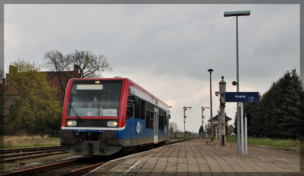 HANS/EGP bei seinem kurzen Halt in Karow(Meckl.) bevor es weiter geht nach Malchow am 26.04.2015