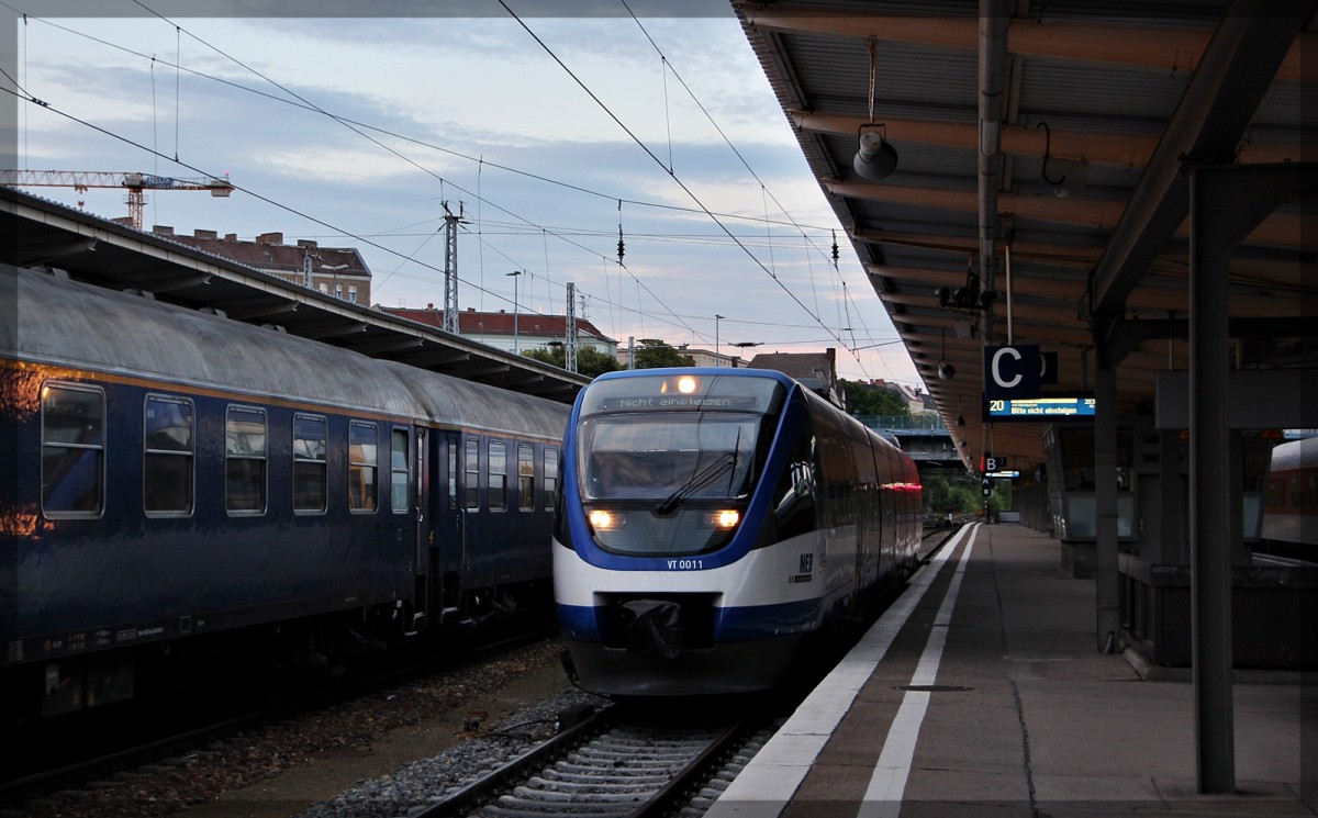 NEB VT 0011 in Berlin - Lichtenberg am 01.08.2015