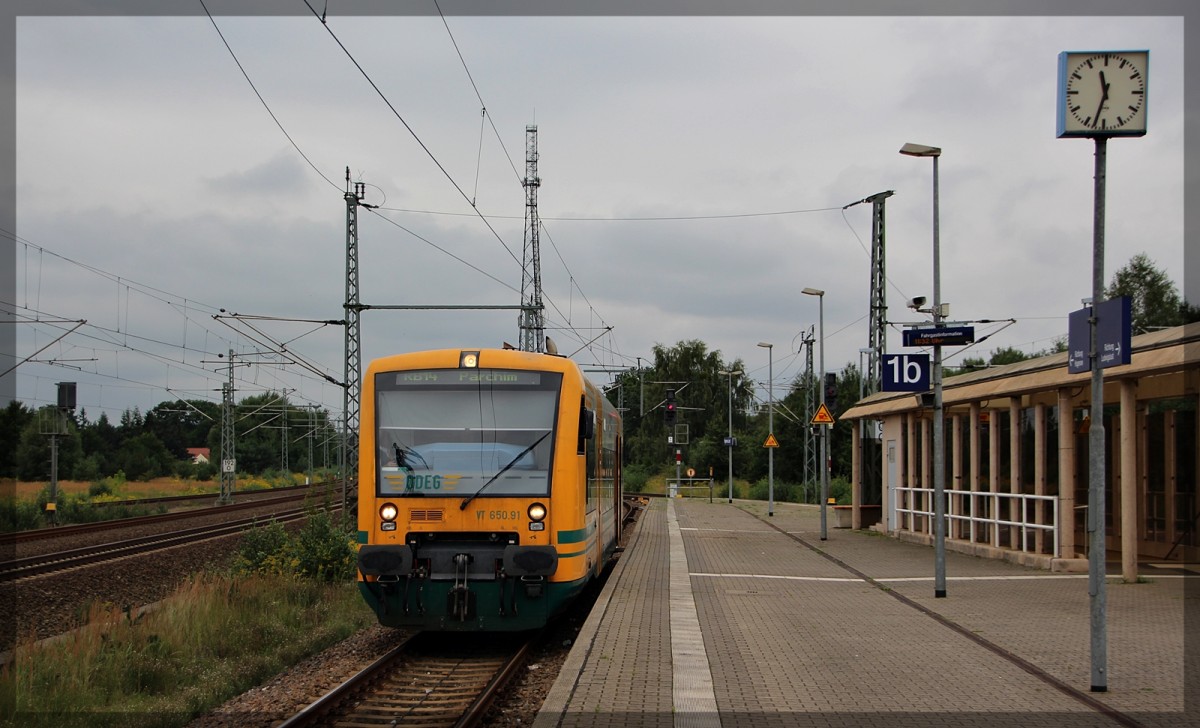 ODEG 650 091 als RB14 nach Parchim in Hagenow Land am 19.09.2015