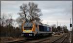264 009 von Nordic Rail Service abgestellt in Möllenhagen am 25.02.2016
