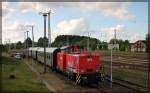 WFL 345 260  Lok 3  nach ihrer Sonderfahrt mit den Warener Eisenbahnfreunden am 14.05.2015 in Waren an der Müritz abgestellt.