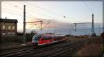 642 186 als RB von Malchow bei der EInfahrt in Bahnhof Waren (Müritz) am 06.12.2015