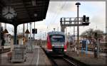 642 048 als RB15 nach Inselstadt Malchow in Waren (Müritz) bei einer Pause am 23.02.2016