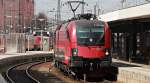 Der Railjet mit 1116 231 in M�nchen am 3.4.2012!