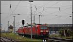 185 006 abgestellt in Wismar am 17.10.2015